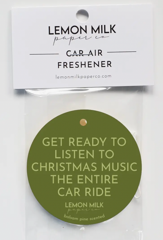 Listen to Christmas Music Air Freshener