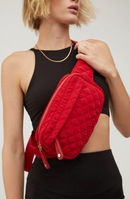Teo Quilted Nylon Fanny Pack