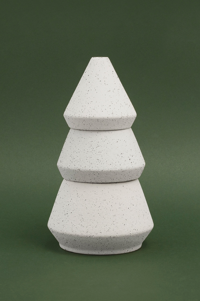 Cypress Fir Holiday Speckle Tree Candle 16oz.