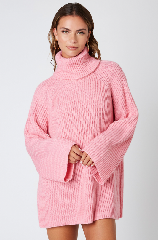 Jackie Turtleneck Sweater Pink