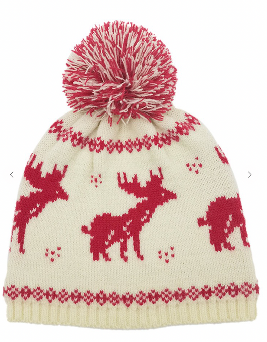 Nordic Reindeer Beanie