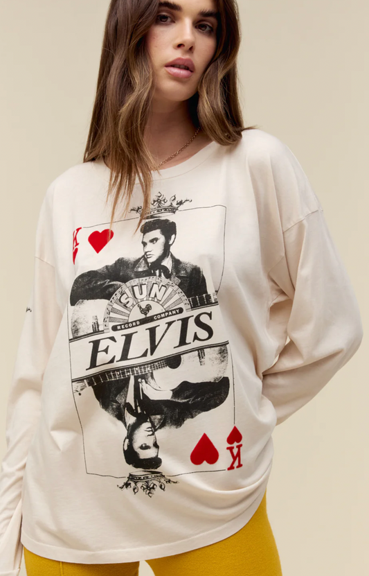 Elvis King of Hearts Long Sleeve