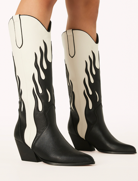 Zarina Black/Ivory Billini Boots