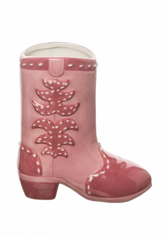Ceramic Boot Vase Pink