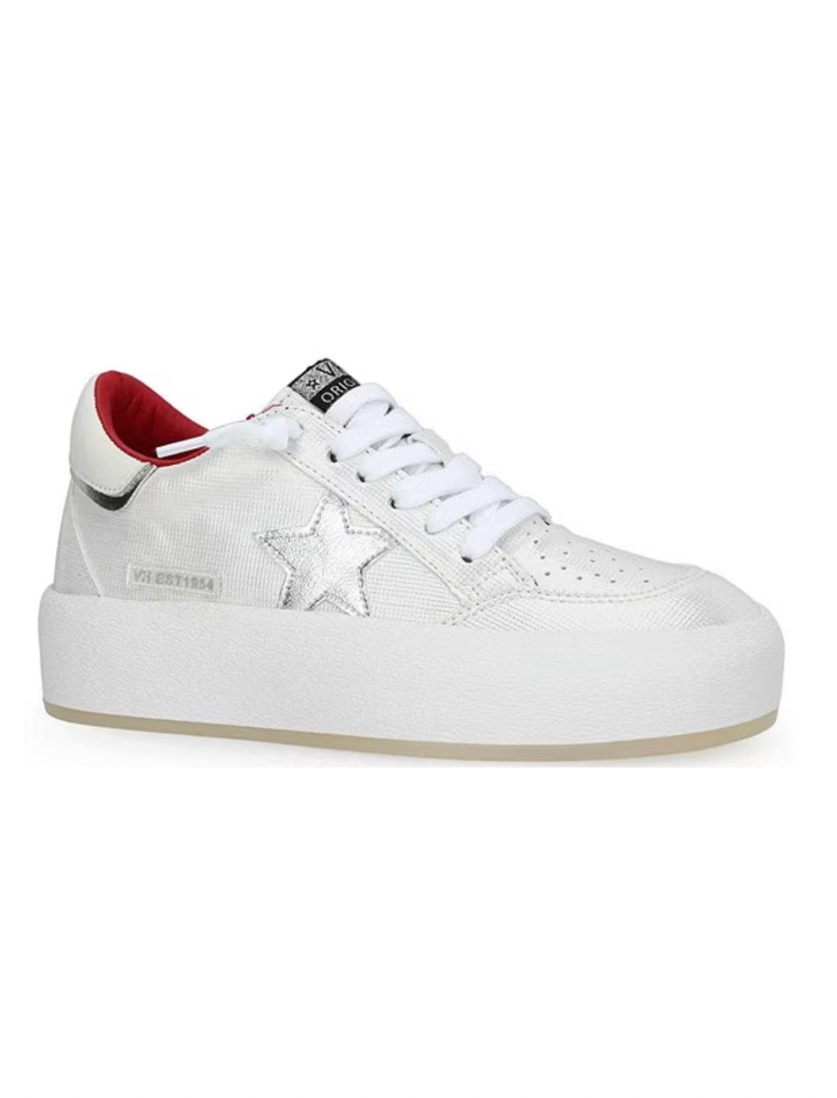 Vintage Havana Ream Red Silver Star Sneakers