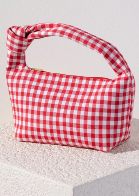 Ami Knot Plaid Purse