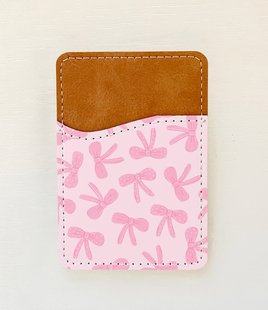 Sticky Phone Wallet - Bows