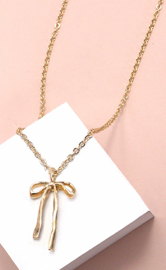 Authentic Bow Necklace