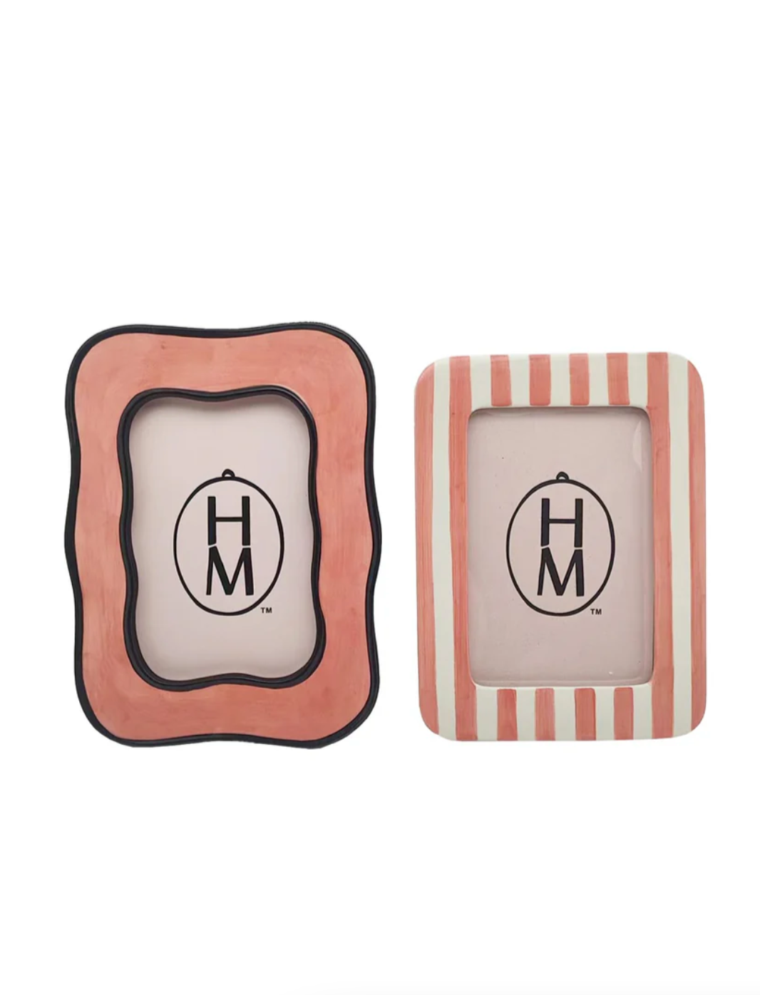 Stoneware Frame Pink/Black