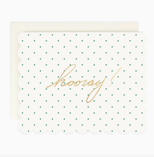 Hooray Diamond Dot Card