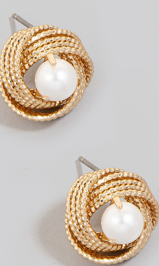 Metallic Knot Studs