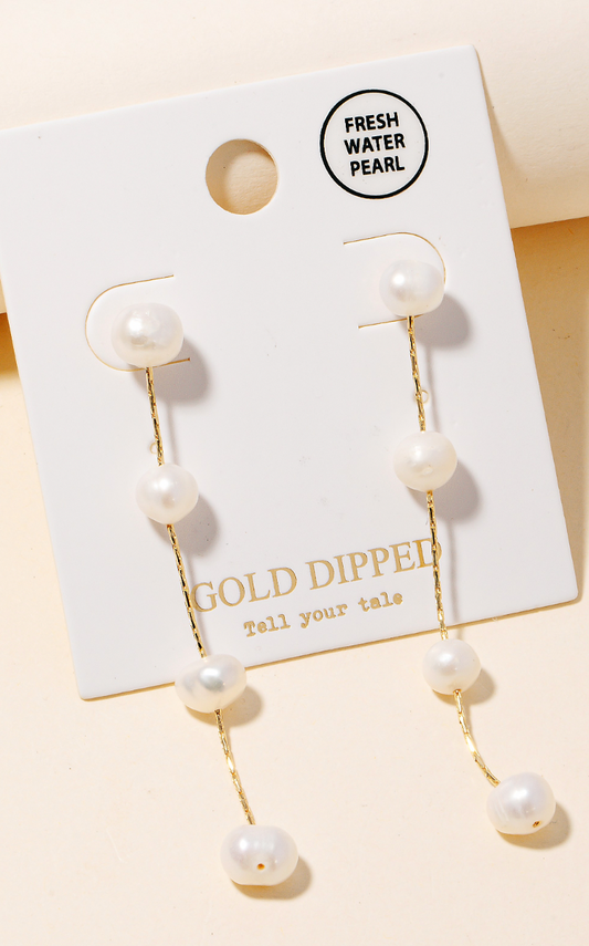 Freshwater Pearl Post Earrings