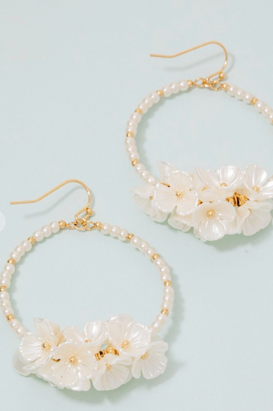 Iridescent Flower Earrings