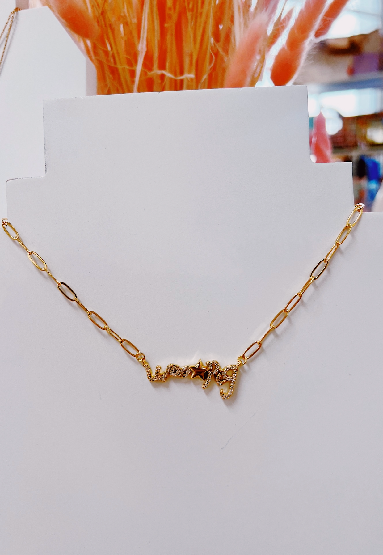 Woo Pig Star Necklace