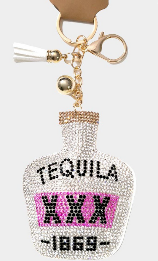 Tequila Bling Keychain