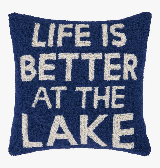Life Is Better Lake Pillow