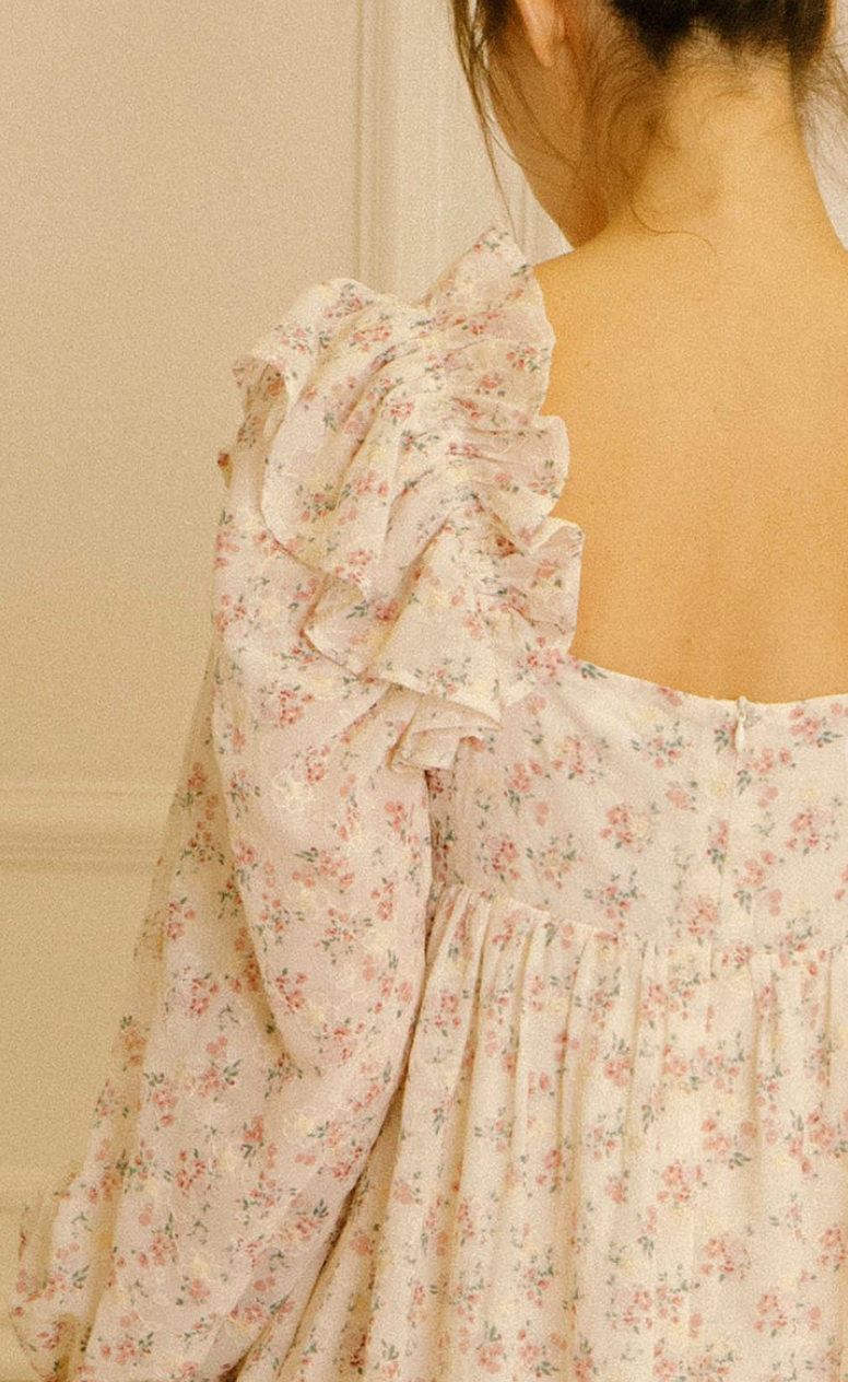 Waverly Floral Babydoll Dress