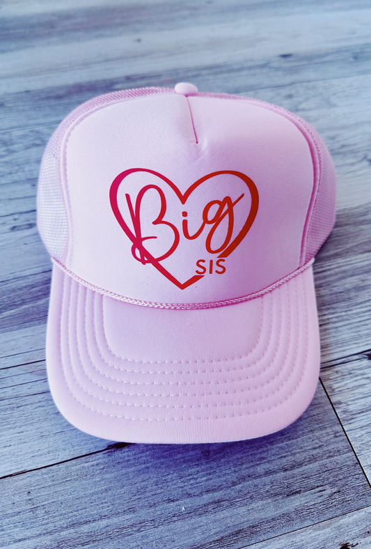 Big Sis Heart Trucker Hat
