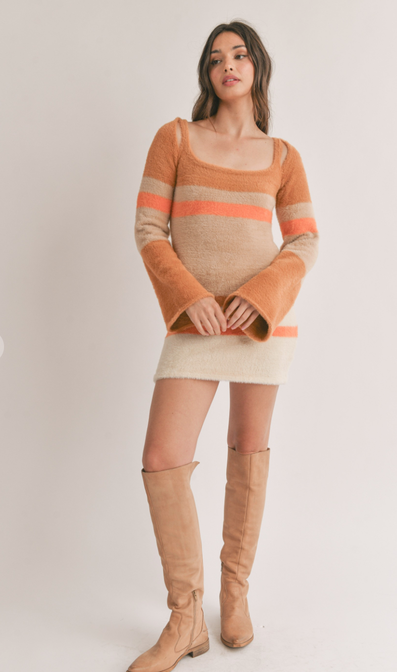 Maxine Colorblock Sweater Dress