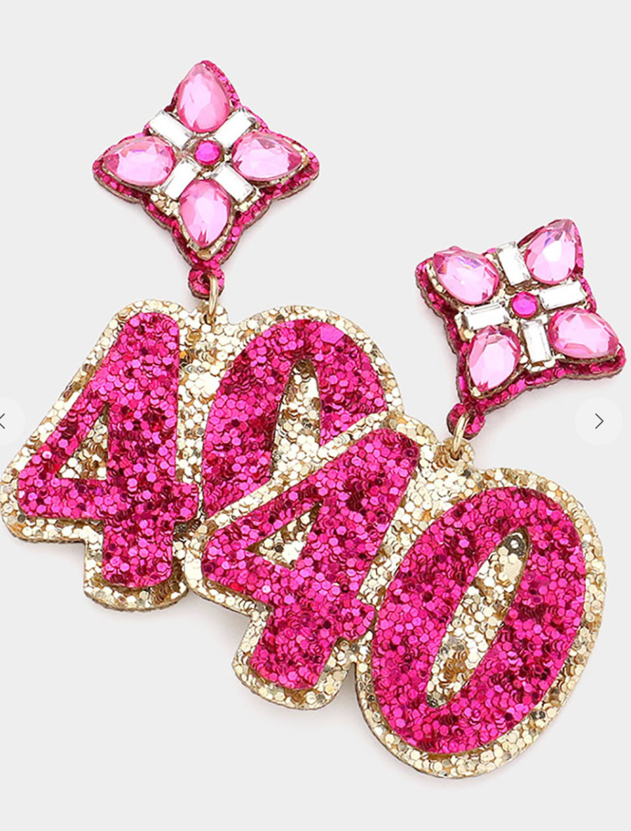 40th Birthday Earrings