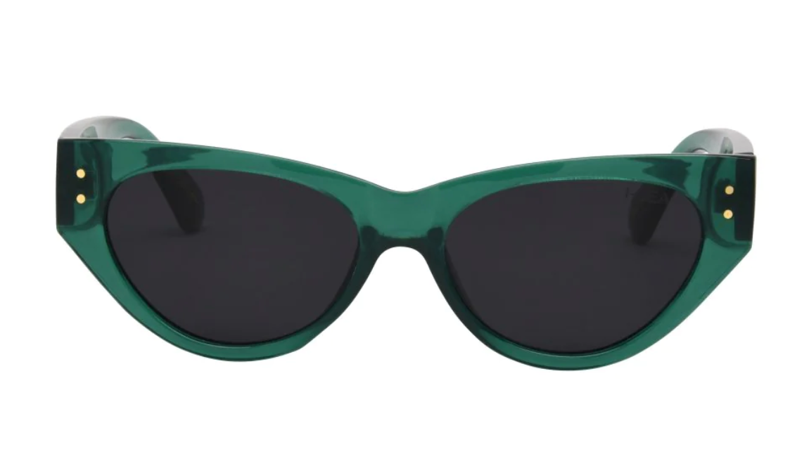 Carly iSea Sunglasses - Hunter Green/Smoke