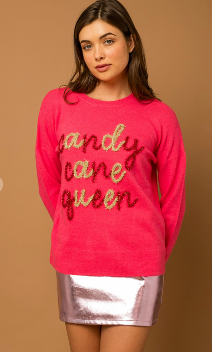 Candy Cane Queen Sweater