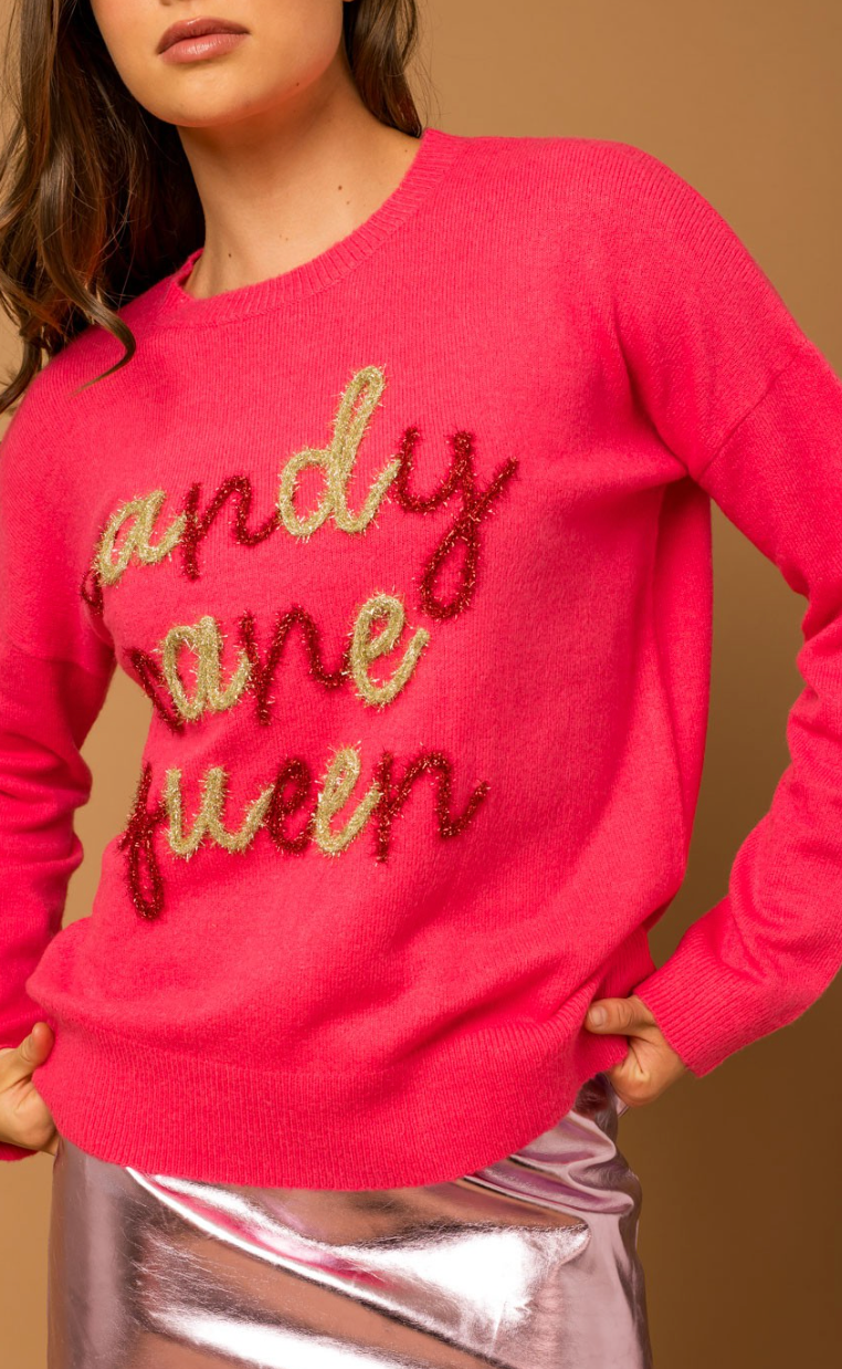 Candy Cane Queen Sweater