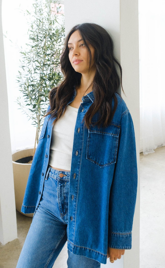 Victoria Denim Shirt Jacket