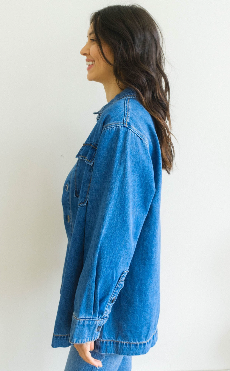 Victoria Denim Shirt Jacket