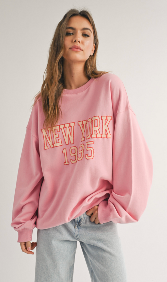 Pink New York Sweatshirt