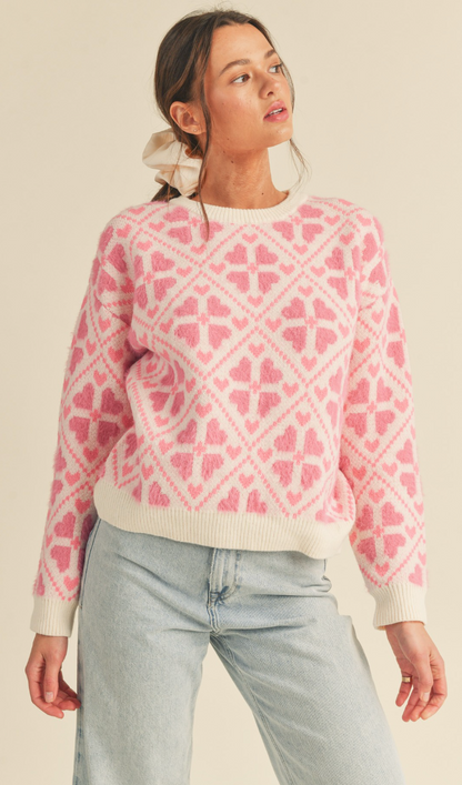 Mohair Hearts Sweater