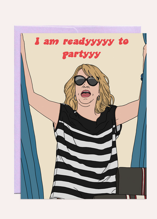 Ready to Party Bridesmaid Card