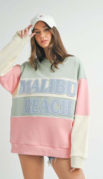 Malibu Beach Patch Sweatshirt