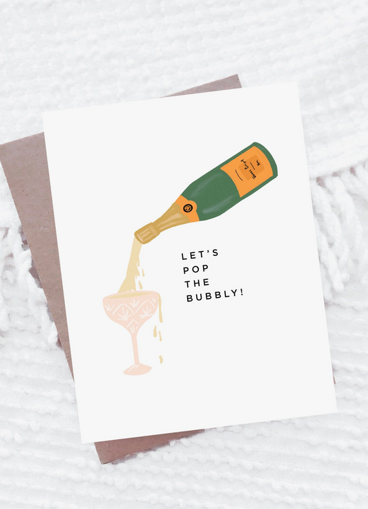 Pop the Bubbly Card