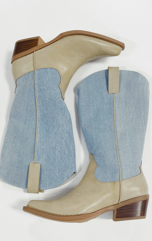 Matisse Banks Light Denim Boots
