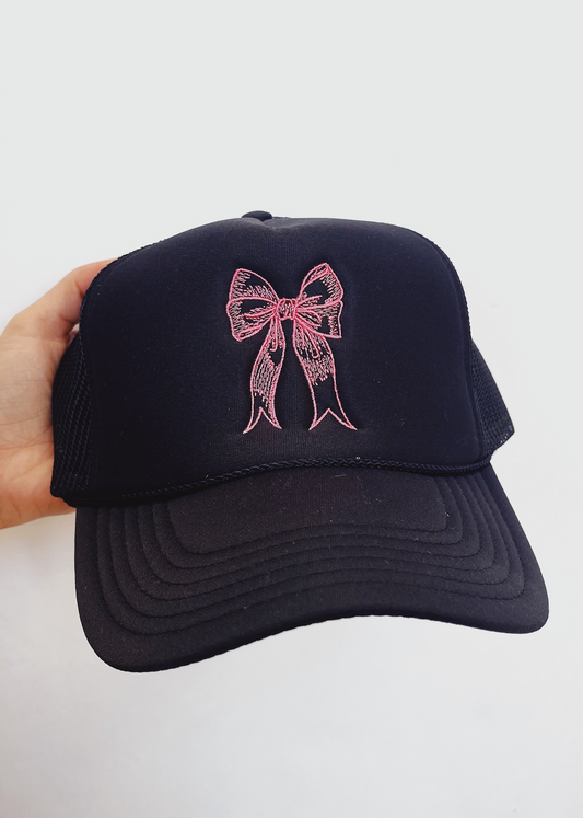 Bow Hat Black