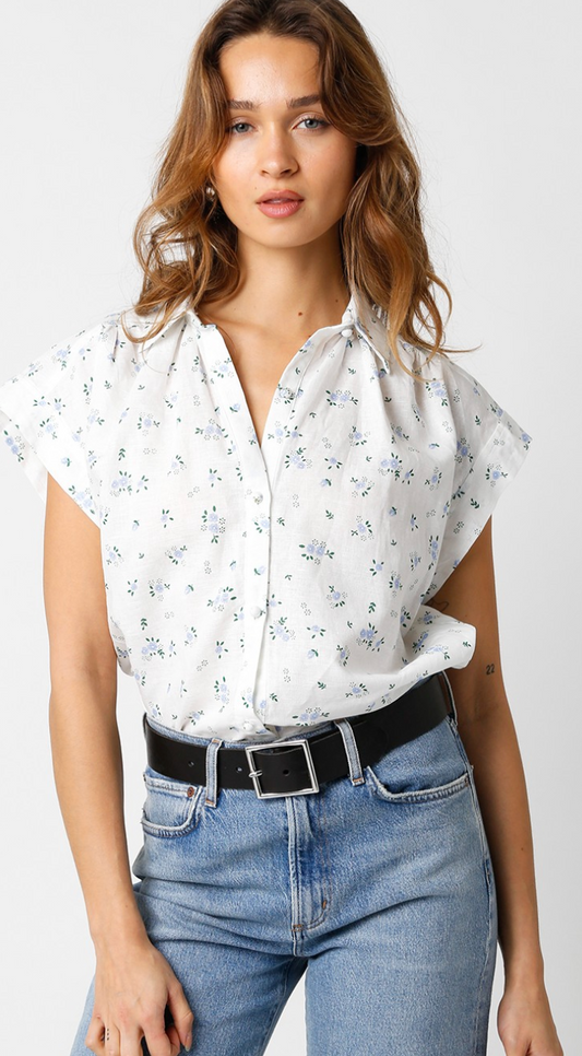 Mia Floral Collared Shirt