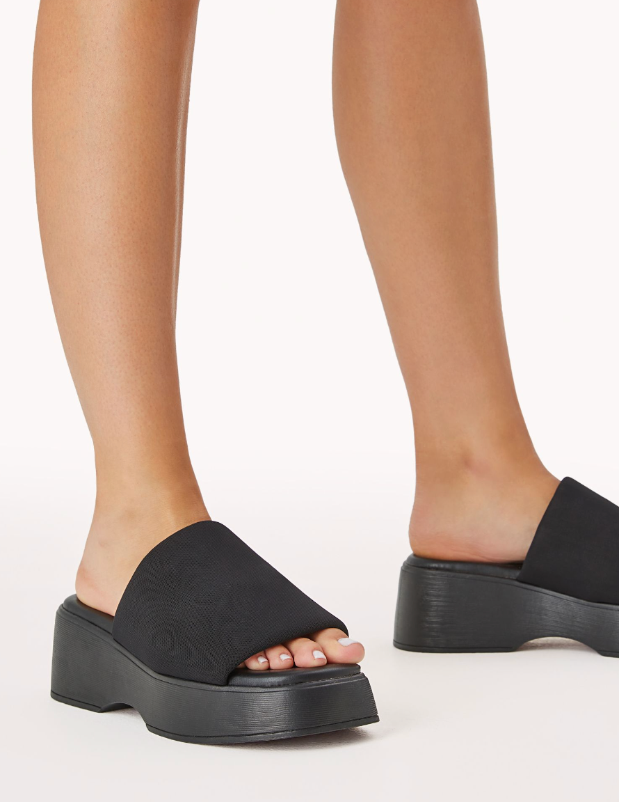 Naila Billini Black Platform Heels