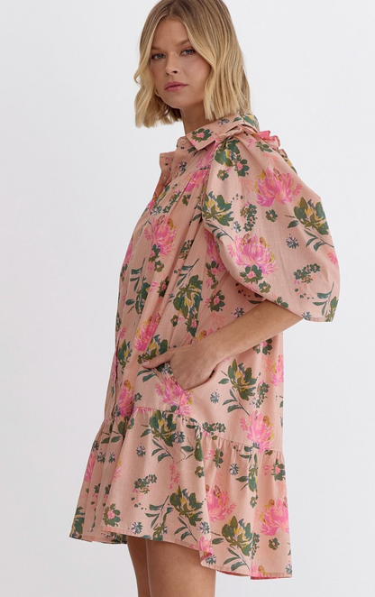 Mitzy Floral Print Dress
