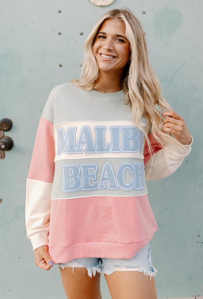 Malibu Beach Patch Sweatshirt
