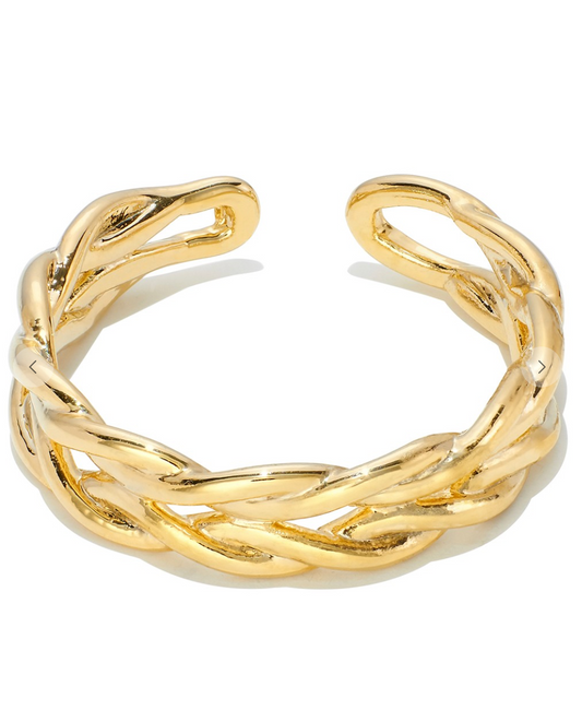 Brass Braided Ring
