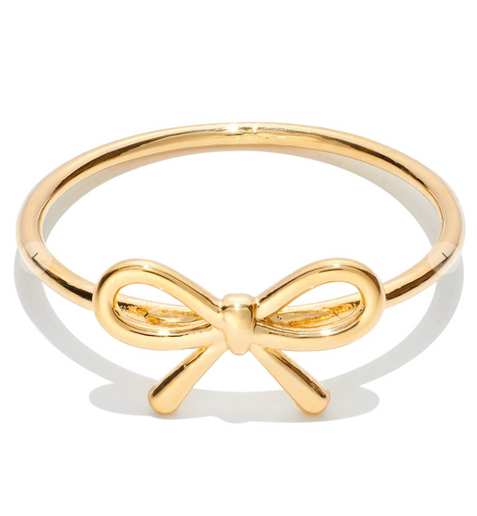 Dainty Bow Ring Gold