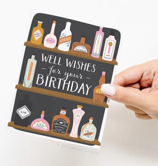 Well Wishes Birthday Bar Card