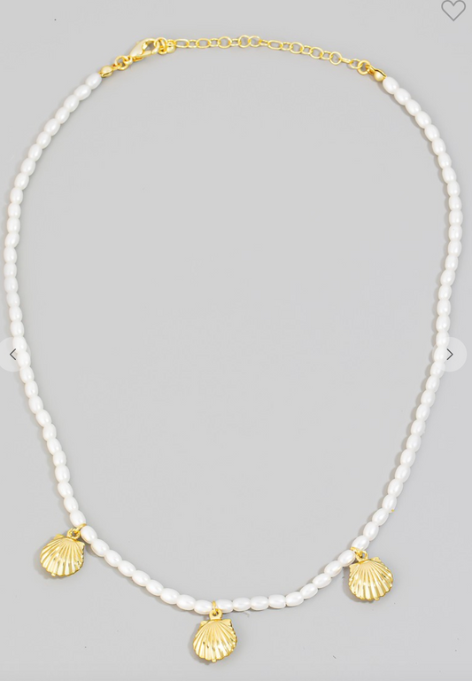 Clam Charm Necklace