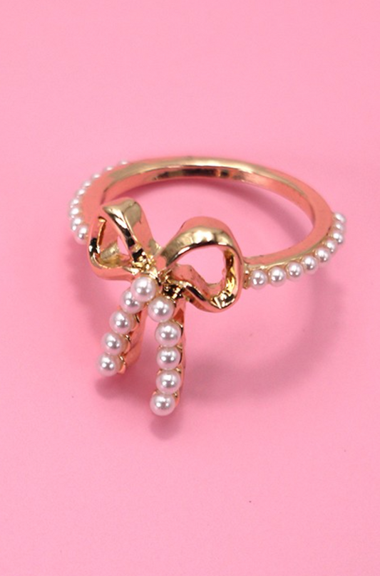 Pearl Bow Ring