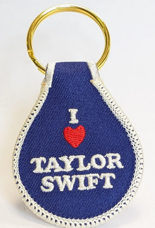 I Heart Taylor Key Tag