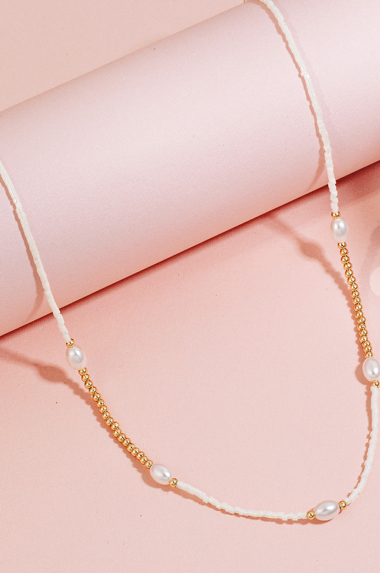 Pearly Station Necklace