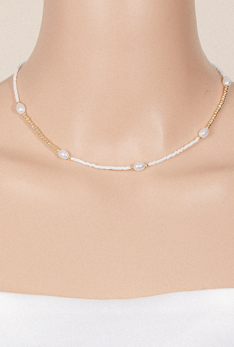 Pearly Station Necklace