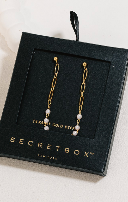 Pearl Chain Earrings