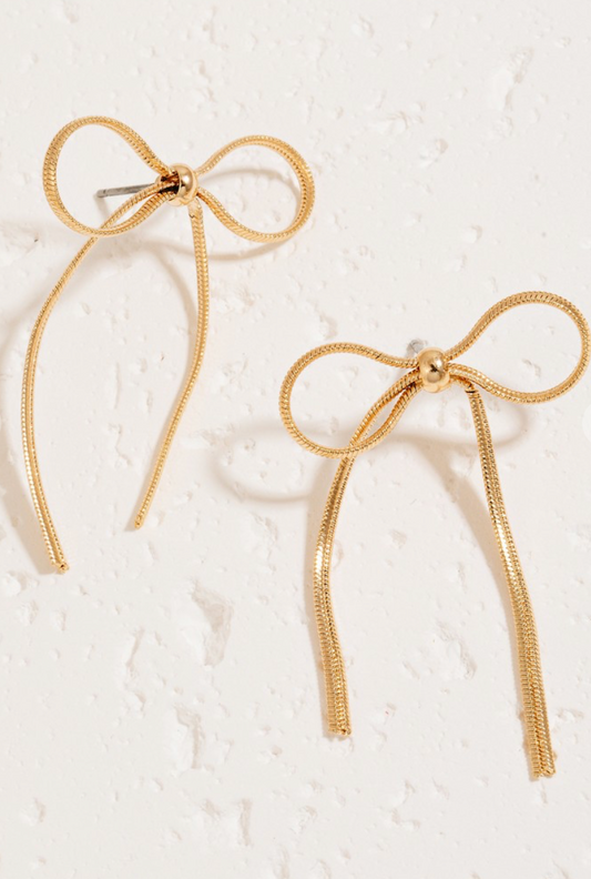 Ribbon Chain Earrings